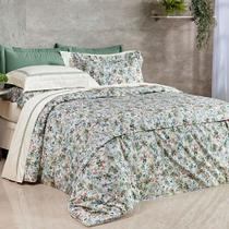 Edredom Super King 3 peças 100 Algodão Percal 400 Fios Egípcio Mel