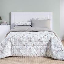 Edredom Super King Algodão 200 fios Cotton Dupla Face Estampado
