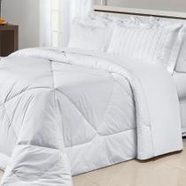 Edredom Super King Glass 1Pç 200 Fios 100% Algodão Branco