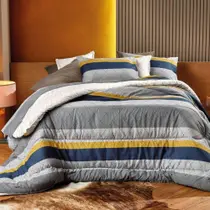 Edredom Teka Dupla Face Queen 100% Puro Algodão