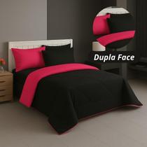 Edredom Ternura Queen Dupla Face Avulso Liso Pink