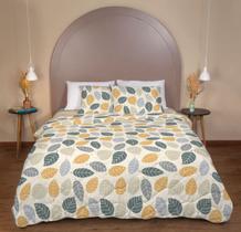 Edredon 100% Poliéster Estampado Harmonia 1,40m x 2,10m - Solteiro
