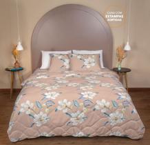 Edredon 100% Poliéster Estampado Harmonia 1,90m x 2,10m - Casal