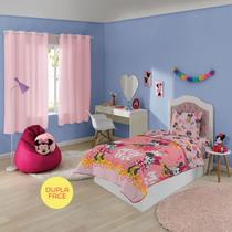Edredon Dupla Face Solteiro Minnie 1,40x2,10m Lepper Edredon Dupla Face Solteiro Minnie 1,40x2,10m Lepper