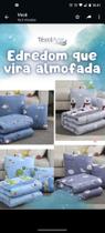 Edredon infantil masculino que vira almofada