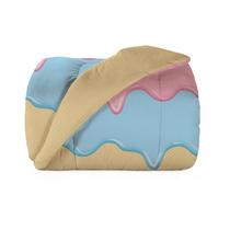 Edredon Infantil Teka Kids Tecido 100% Algodão 140x215 cm Estampa:Sorvete Edredon Infantil Teka Kids Tecido 100% Algodão 140x215 cm Estampa:Sorvete
