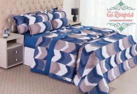 Edredon Malha Queen 1pc