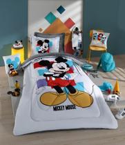 Edredon Solteiro Disney Plush Mickey Estiloso Hedrons