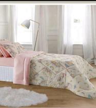 Edredon unicórnio avulso solteiro malha