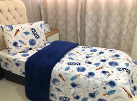 Edredons Infantil Solteiro Menina Menino Personagem Inverno