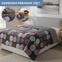 Edredrom Queen Estampado 400 Fios Micropercal Extra Macio Conforto Premium Edredrom Queen Estampado 400 Fios Micropercal Extra Macio Conforto Premium