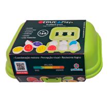 Educa Play Number EGGS 1 a 6 ou 7 a 12 Jogo Educativo de Encaixar Polibrinq 3+ Anos Sortidos