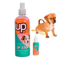 Educador Sanitário Xixi Pode e Não Pode 500ml Up Clean Treinador Pet para Ensinar Onde Fazer Xixi