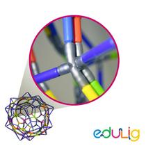 Edulig Puzzle 3D Estrela - 320 Peças E Conexões Edulig Puzzle 3D Estrela - 320 Peças E Conexões