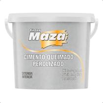 Efeito Cimento Queimado Perolizado Aveludado Maza 3kg Cor Prata Nobre