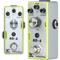 Efeito de mini guitarra Delay Pedal EX Analogy, atraso de 30-340ms