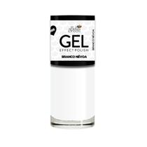 Efeito Gel 829 Branco Névoa Esmalte Cremoso 9ml Bella Brazil