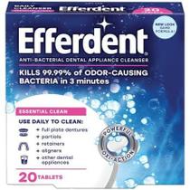 Efferdent Limpador Dentadura/Aparelho Antibacteriano-20 caps