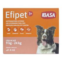 Efipet 3+ Cães De 9Kg Até 24Kg 1 Pipeta 4,0Ml