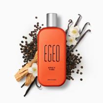 Egeo Spicy Vibe Desodorante Colônia 90ml - Perfume combina Baunilha artesanal com pimenta rosa