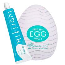 Egg Masturbador Masculino Estimulador Peniano + Gel Deslizante Lubrificante Íntimo Lubrifik