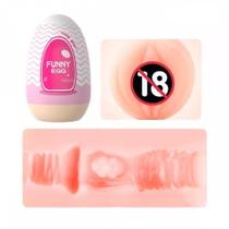 Egg Masturbador Masculino Ovinho Estimulador Peniano Formato Vulva