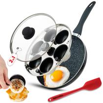 Egg Poacher Pan Eggssentials, granito, 25 cm, antiaderente, 2 em 1