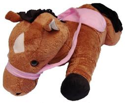 Égua Lipy de Pelúcia Marrom 62 cm Antialérgica