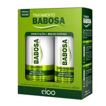 Eico Babosa Shampoo + Condicionador 450ml Aloe Vera Biotina Crescimento Hidratação Profunda - Fortalecimento Crescimento Creme Capilar