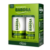 Eico Babosa Shampoo + Condicionador 450ml Aloe Vera Biotina Crescimento Hidratação Profunda