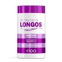 Eico Cabelos Longos Máscara Hidratação Tratamento Fortalecimento Crescimento Reduz Oleosidade 1kg - Eico Cosméticos