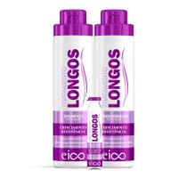 Eico Cabelos Longos Shampoo Reduz Oleosidade e Condicionador Fortalecimento 800ml + Megadose Tratamento Hidratação Crescimento 45ml