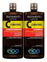 Eico Cura Fios Kit Shampoo 450ml + Condicionador 450ml Recuperação Vitalidade e Saúde Para os Fios