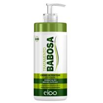 Eico Finalizador Creme de Pentear Protetor Térmico Anti-Frizz Hidratação Brilho Babosa 600ml