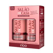 Eico Kit Hidratação Intensiva Shampoo 450ml + Condicionador 400ml Tratamento Cabelos Ressecados e Opacos