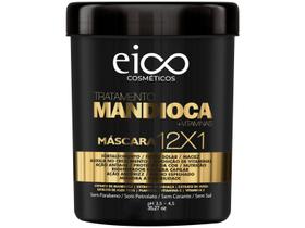 Eico Máscara Mandioca Tratamento Creme Hidratação Nutrição Cronograma Capilar 1Kg Eico Máscara Mandioca Tratamento Creme Hidratação Nutrição Cronograma Capilar 1Kg