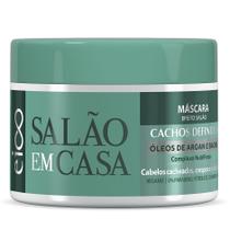 Eico Máscara Tratamento Salão Em Casa Cachos Definidos 270g Óleo Argan Cacheados Crespos e Ondulados