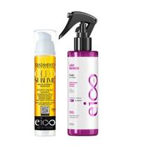 Eico Óleo Reparador e Reconstrutor Capilar Sublime 50ml Eico Professional Spray Fluido Revitalizante Tratamento Obrigatório 200ml