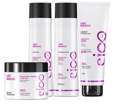 Eico Pro Liso Mágico Shampoo Condicionador Máscara Leave-in