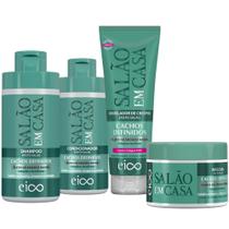 Eico Salão Em Casa Cachos Definidos Crespos (4 Produtos)