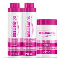 Eico Tratamento Deslisa Fios Shampoo Sem Sal 800Ml Condicion Eico Tratamento Deslisa Fios Shampoo Sem Sal 800Ml Condicion