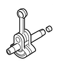 Eixo da Manivela Completa Para Roçadei Rbc2500/2510 - Makita Eixo da Manivela Completa Para Roçadei Rbc2500/2510 - Makita