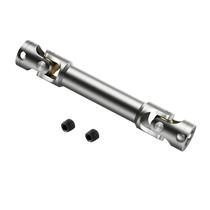 Eixo de transmissão RC 1/14 em liga metálica prateada para caminhão trator Tamiya