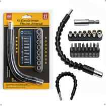Eixo Flexível Chicote Para Furadeira Parafusadeira Extensor Universal com Soquete Sextavado de 5 a 13 mm Bits Fenda Torx Philips