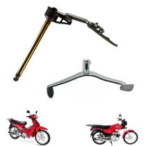 Eixo + Pedal De Câmbio Seletor Shineray Phoenix Gold 50cc Dafra Super 100cc