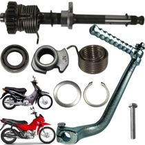 Eixo pedal partida retentor completo POP 100 07 a 15 BIZ 100