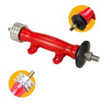 Eixo Serra Bancada Nº 01 5/8 Polegada Polia de 2 Canais Somar Eixo Serra Bancada Nº 01 5/8 Polegada Polia de 2 Canais Somar