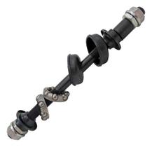 Eixo Traseiro Completo Caixa E Colar Esfera Cubo Comum Bike