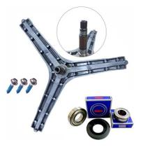 Eixo Tripe para Lava e Seca Samsung WD0854 com Kit de Rolamentos e Parafusos