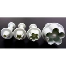 Ejetor Flor 4 peças Prime Chef Rizzo Confeitaria Ejetor Flor 4 peças Prime Chef Rizzo Confeitaria